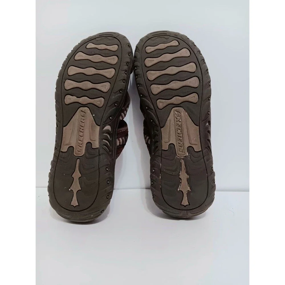 Skschers Reggae Brown Slip On Women's Sandals Sz 7.5